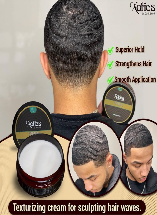 Xotics by Curtis Smith Xotics Spinners Wave Grease for Men & Women 4oz - All Natural, 100% Pure Organic Pomade 360 Waves Hair Cream Shea Butter Strong Hold Silky Shine - Image 2